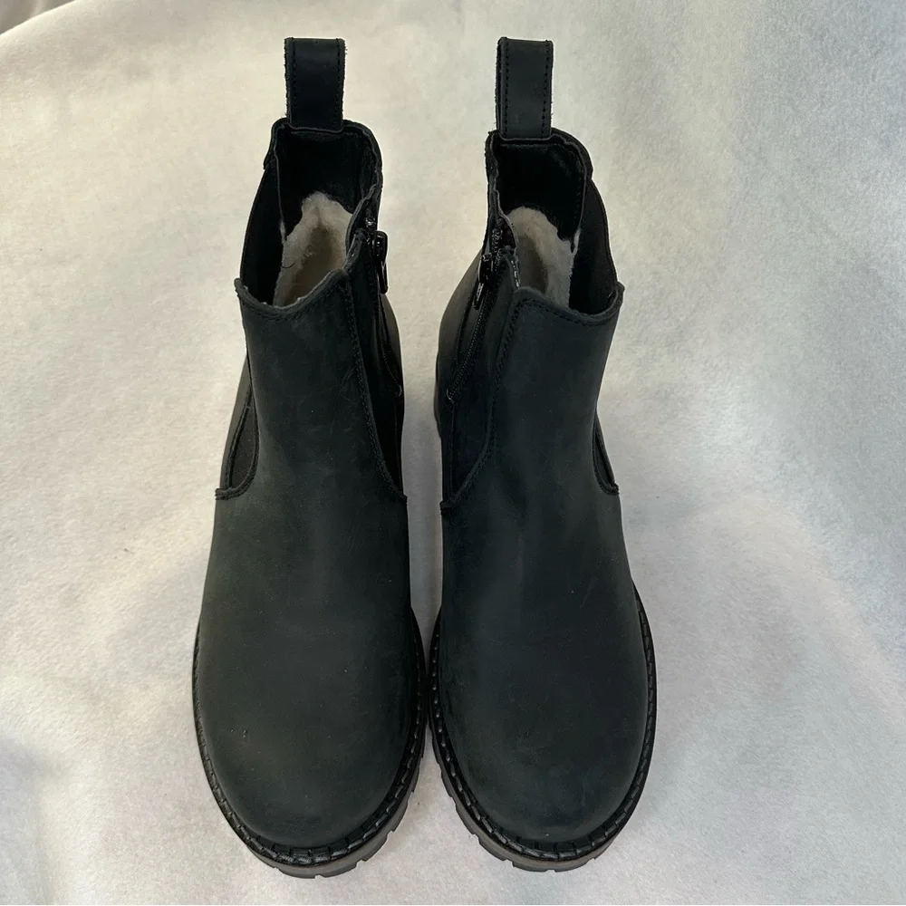 Bos. & Co. Corra Black Leather Side Zip Boots. EU 38/US 7.0-7.5